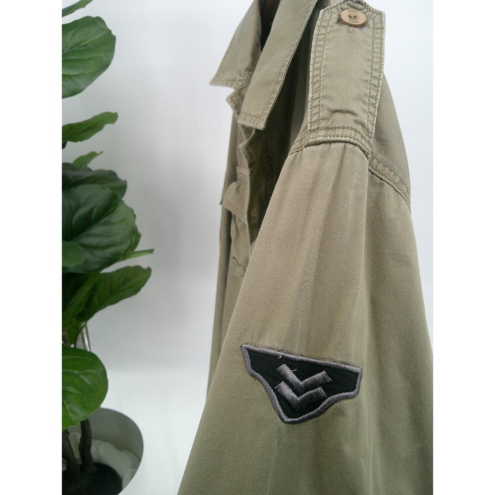 Micros Clothing Mens Khaki Military Utility US Army Field Jacket Coat Size Large - Picture 6 of 13